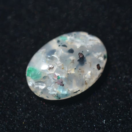 コッパークリソコラインカルセドニー Copper Chrysocolla in Chalcedony 007