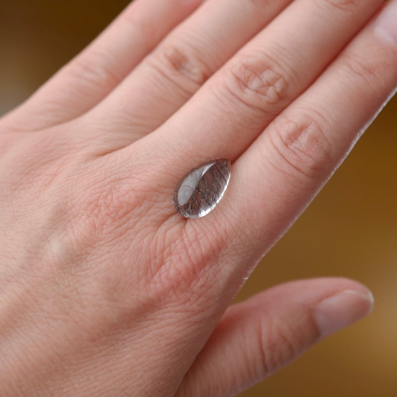 自社研磨】ブラックトルマリンインクォーツ Black Tourmaline in Quart
