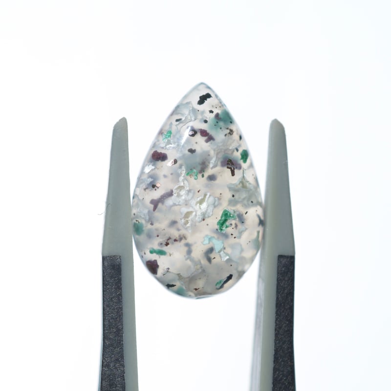 コッパークリソコラインカルセドニー Copper Chrysocolla in Chalced