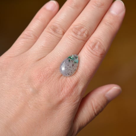 コッパークリソコラインカルセドニー Copper Chrysocolla in Chalcedony 003