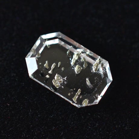 【自社研磨】パイライトインクォーツ Pyrite in Quartz 001