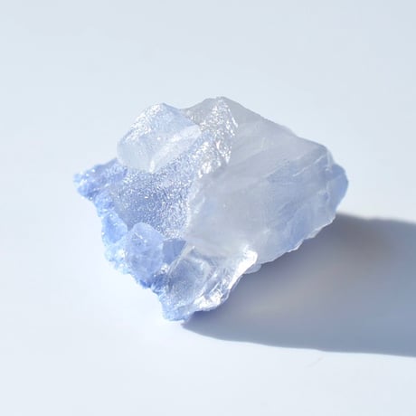デュモルチェライトインクォーツ原石 Dumortierite in Quartz 017