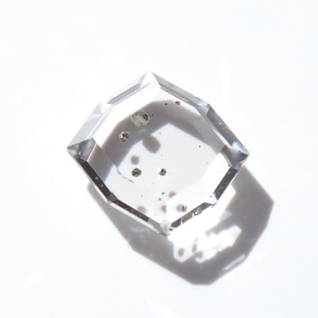 【自社研磨カット】パイライトインクォーツ Pyrite in Quartz 002