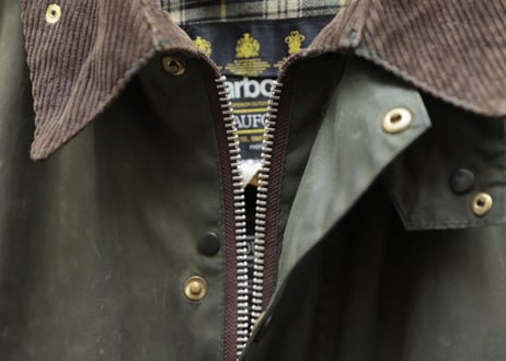 90s Barbour beaufort waxed cotton jacket