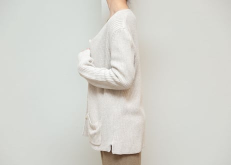 Ralph Lauren silk×linen mix cotton knit cardigan
