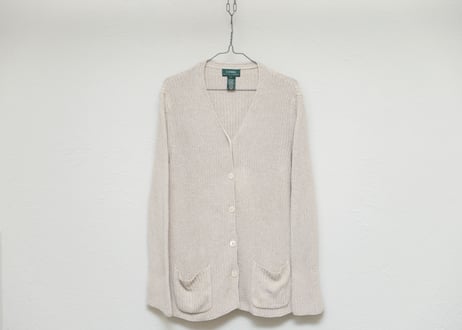 Ralph Lauren silk×linen mix cotton knit cardigan