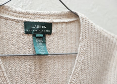 Ralph Lauren silk×linen mix cotton knit cardigan