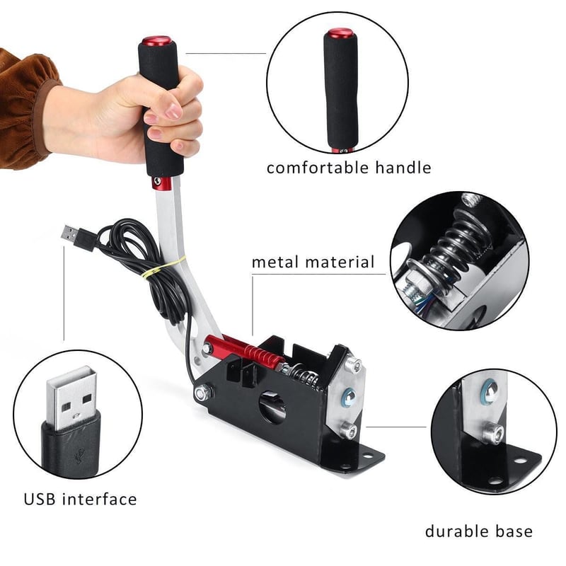USB 接続 ハンドルコントローラー ハンコン サイドブレーキ USB 接続 ハンドルコントローラー ハンコン サイドブレーキ