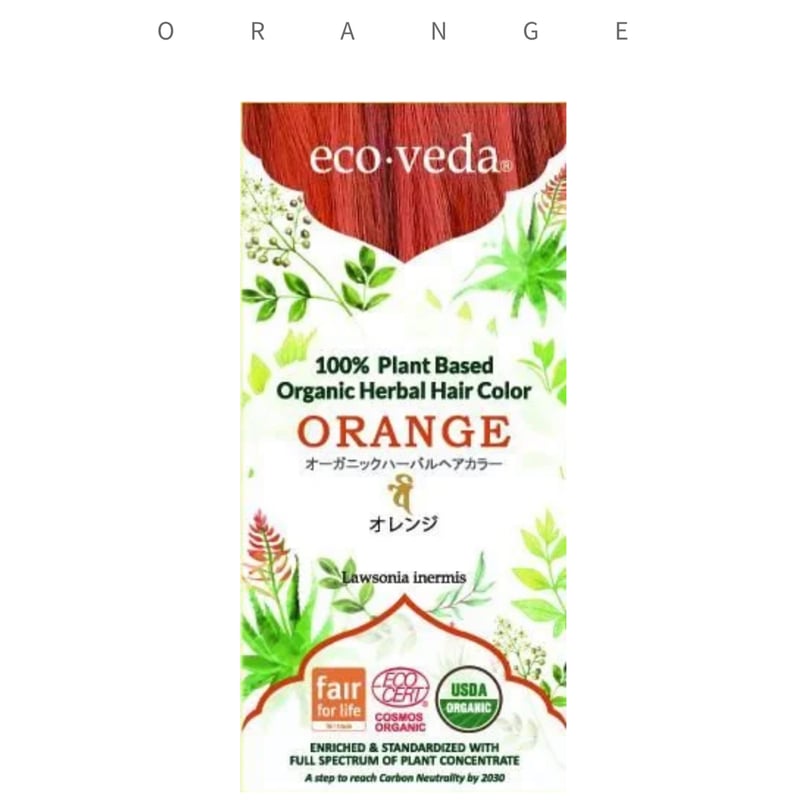 eco・veda ヘナカラー - Orange - | today for MAY