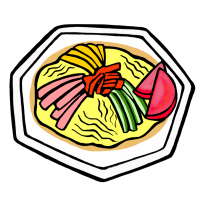 冷やし中華（手書きイラスト）