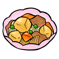 肉じゃが（手書きイラスト）