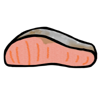 塩鮭（手書きイラスト）