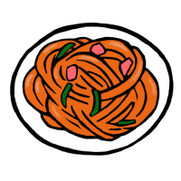 ナポリタン（手書きイラスト）