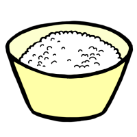 ごはん２（手書きイラスト）