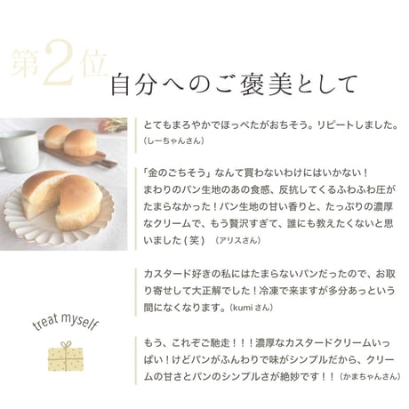 ケーキとして楽しめる『ごちそうクリームパン』セット