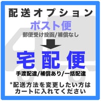 【配送オプション】配送方法をポスト便(¥250)から宅配便(¥1400)に変更する