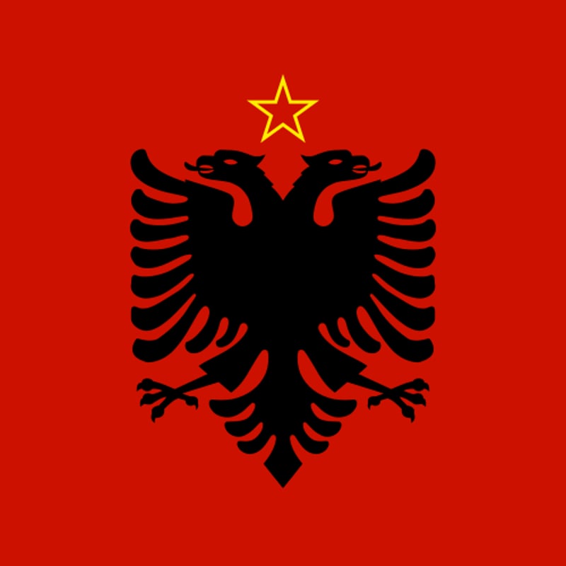 国旗『アルバニア社会主義人民共和国』96cm×144cm | BARBAROSSA