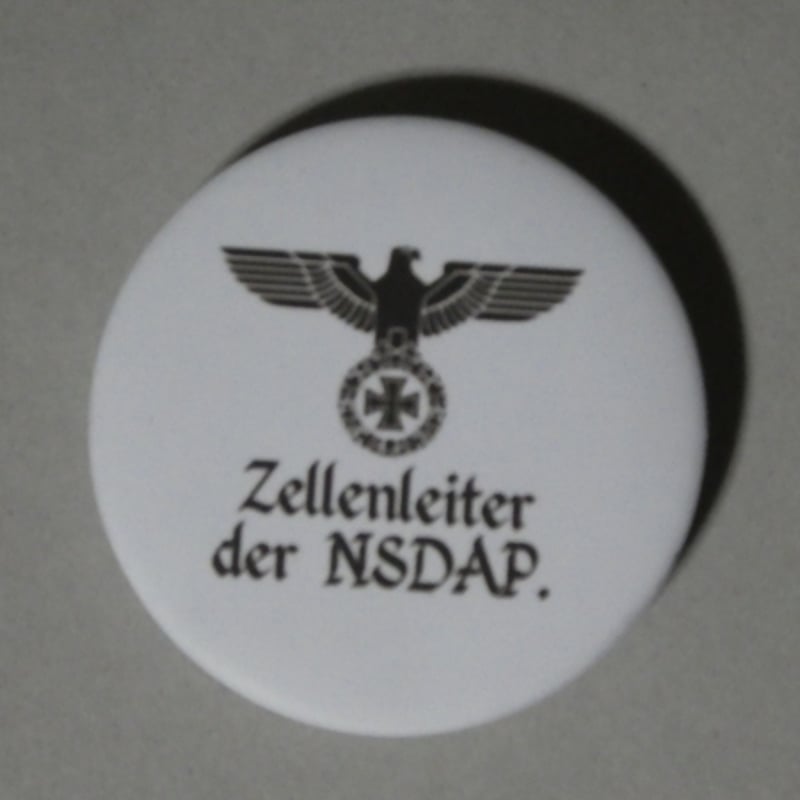 ナチスドイツ『国家鷲章(白:NSDAP)』缶バッジ ヒトラー | BARBAROSSA
