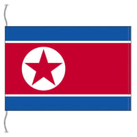 高級国旗『北朝鮮』(卓上旗) 16cm×24cm 高級布地:エクスラン