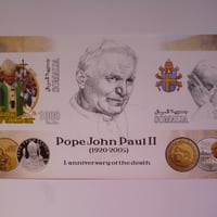 『ローマ教皇』(ヨハネパウロ2世) 2枚シート 無目打 2006 B s