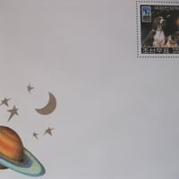 エアメール封筒『宇宙/犬』2009