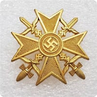 ナチスドイツ『剣付スペイン十字勲章』(金)