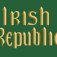 アイルランド『アイルランド共和国国章旗』(1919～22：イースター蜂起) 90cm×150cm