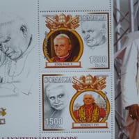 『ローマ教皇』(ヨハネパウロ2世/ベネディクト16世) 2枚シート 2006 s