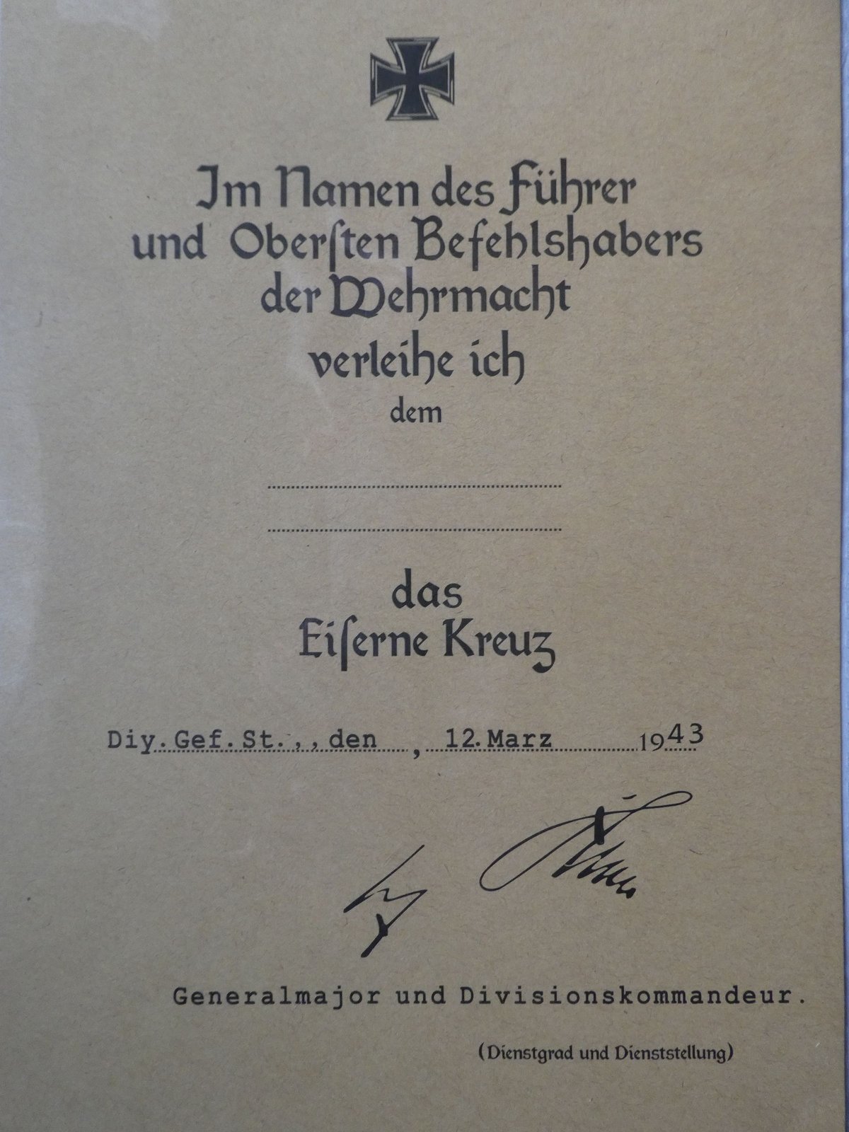 ナチスドイツ『騎士鉄十字勲章』ケース・勲記つき ヒトラー | BARBAROSSA