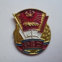 『朝鮮社会主義労働青年同盟バッジ』 C