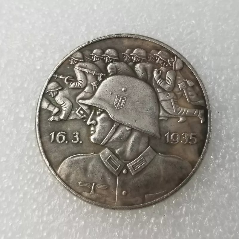 ★アメリカ＊１９３９年３月１５日ドイツ軍＊チェコ占領抗議メダル/ＣＯＰＹ/複製品 ナチスドイツ『再軍備宣言』ヒトラー | BARBAROSSA