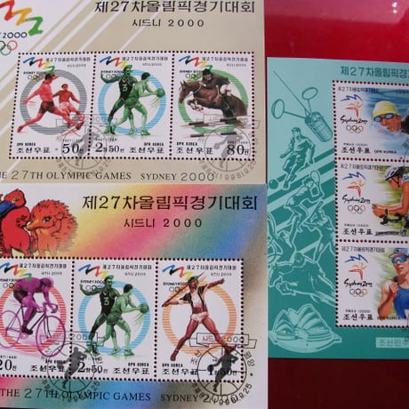 大特価！(画像4枚)『モントリオール/バルセロナ/シドニー五輪』8シートセット CTO