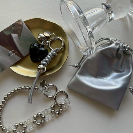 【即納・送料無料】otona mum. original silver kinchaku