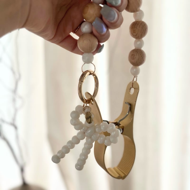 ホワイトパール リボンチャーム 再販・予約】white pearl shoes clip ribbon charm | Mum.