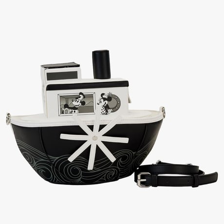 ディズニー　ラウンジフライ　蒸気船ウィリー　ショルダーバッグ 蒸気船ウィリー ミッキー ミニー ディズニー ラウンジフライ