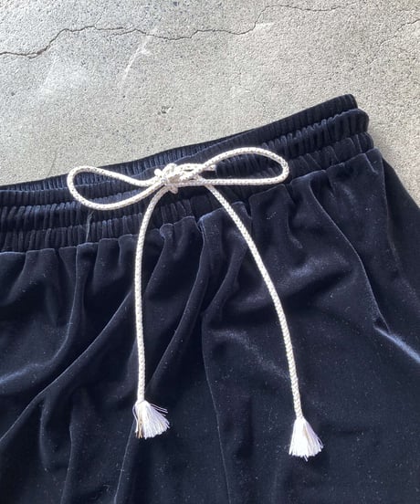 Velour Pants with OBI String