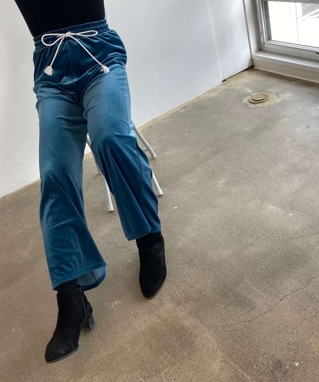 Velour Pants with OBI String