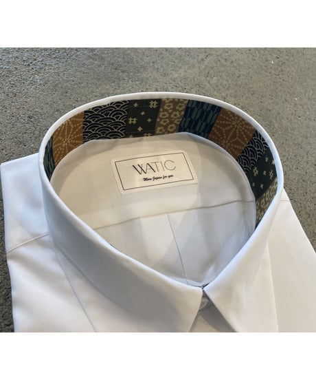 WA-GARA Neck White SHIRT