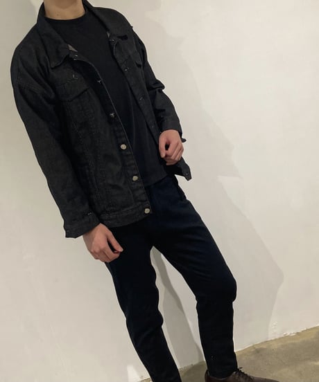 WAGARA Patchwork Denim Jacket - BLACK