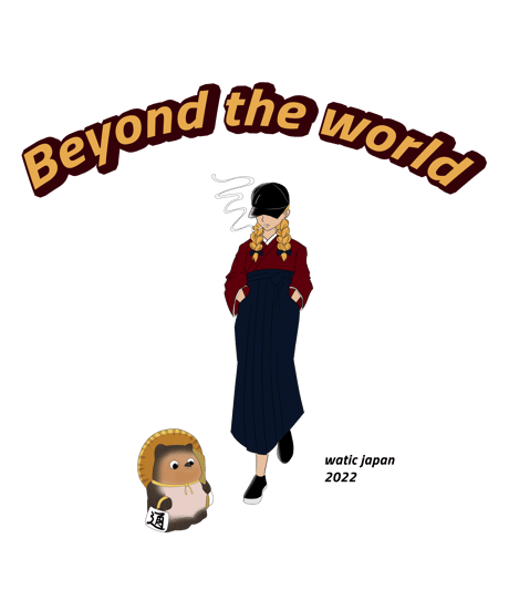 【受注生産】Collaboration design Oversized T-shirt "Beyond the world"