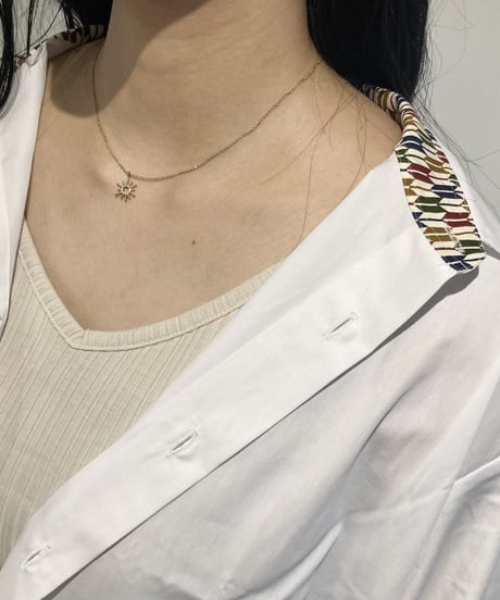 WA-GARA Neck White SHIRT