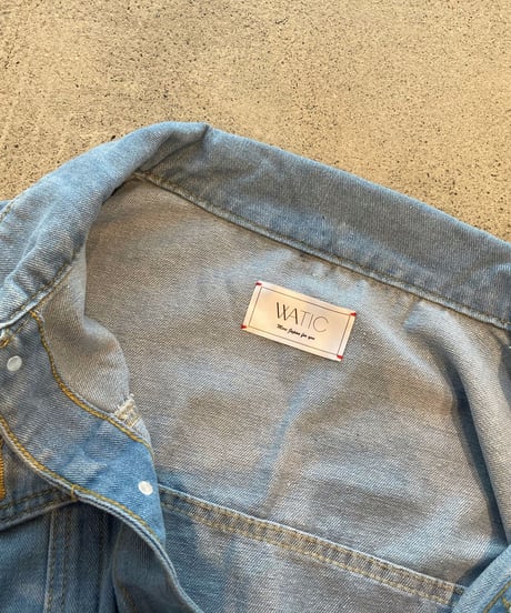 WAGARA Patchwork Denim Jacket - BLUE