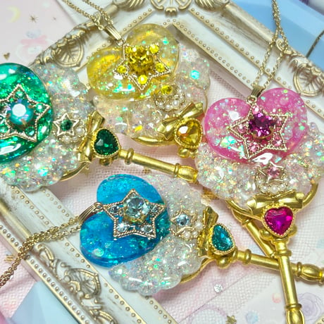 Miracle heart Precious key🗝✧*🩵クラシックアクアブルー
