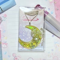 リボンオーロラムーンネックレス:リフレッシュイエロー🌼💛☀️💛⭐️