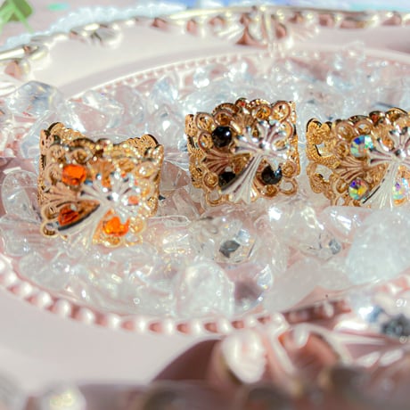 STELLA CROSS  RING ブラック