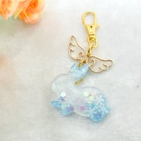 季節うさぎのキーホルダー-冬-