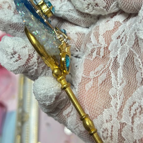Miracle heart Precious key🗝✧*🩵クラシックアクアブルー