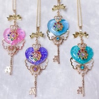 Magical pretty heart key necklace♡.*･ﾟ