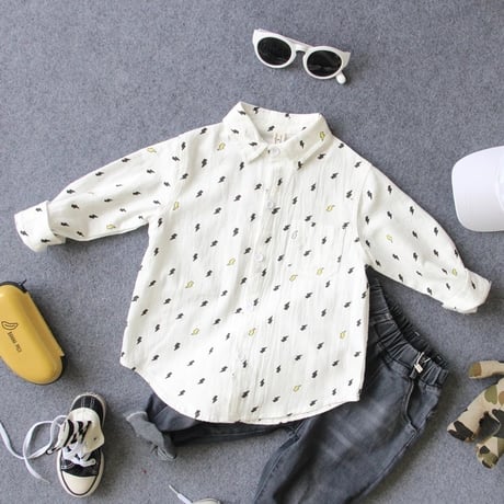 *韓国子供服*イラストシャツ