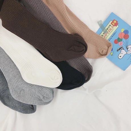 *韓国子供服*ソリッドカラータイツ